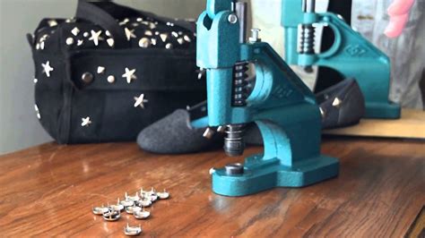 how to attach metal studs to fabric|how to stud clothes.